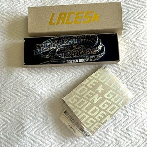 Rare Golden Goose leopard laces